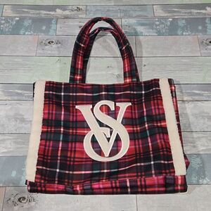 Victoria's Secret Flannel Blanket Tote Bag